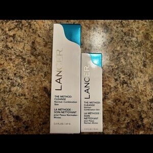 NEW in Box Lancer The Method Polish, Cleanse - Travel Size 2 Oz & 0.5 Oz